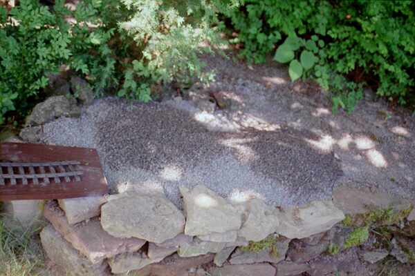 Bricked stone spred out